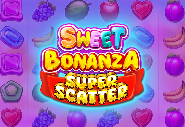 Обложка слота Sweet Bonanza Super Scatter